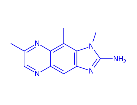 Molecular Structure of 156243-39-9 (1,7,9-trimethyl-1H-imidazo[4,5-g]quinoxalin-2-amine)