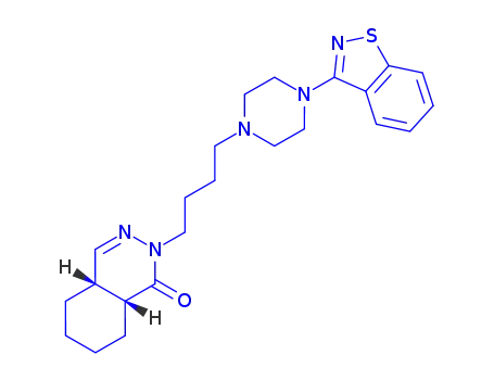 2-(4-(4-(3-(1,2-Benzisothiazolyl))-1-piperazinyl)butyl)-4a,5,6,7,8,8a-hexahydro-1(2H)-phthalazinone