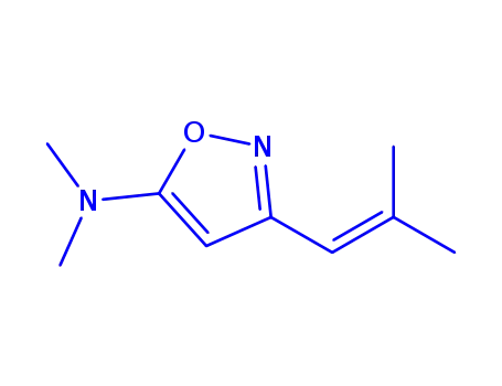 5-Isoxazolamine,N,N-dimethyl-3-(2-methyl-1-propenyl)-(9CI)