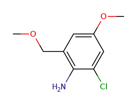 2-Chloro-4-methoxy-6-(methoxymethyl)benzenamine
