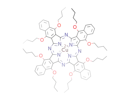 Molecular Structure of 155773-67-4 (COPPER(II) 5,9,14,18,23,27,32,36-OCTABUTOXY-2,3-NAPHTHALOCYANINE)