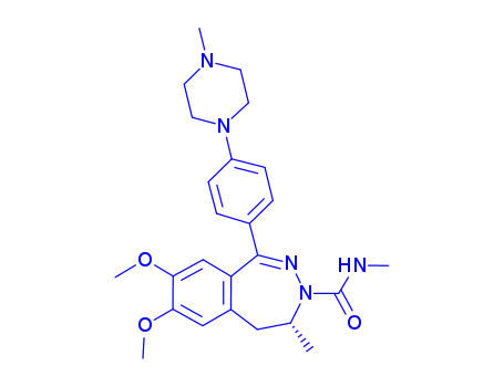 Molecular Structure of 1564268-08-1 ((4R)-7,8-dimethoxy-N,4-dimethyl-1-[4-(4-methylpiperazin-1-yl)phenyl]-4,5-dihydro-3H-2,3-benzodiazepine-3-carboxamide)