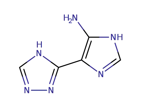 Molecular Structure of 15769-81-0 (1H-Imidazol-4-amine,5-(1H-1,2,4-triazol-3-yl)-(9CI))