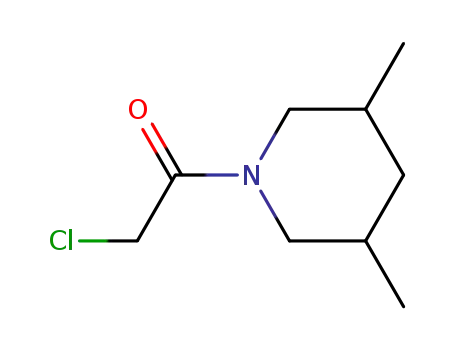 Molecular Structure of 158890-34-7 (Piperidine, 1-(chloroacetyl)-3,5-dimethyl- (9CI))