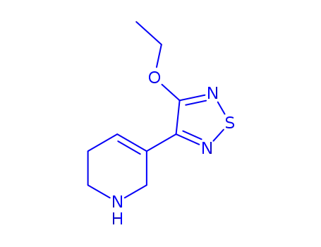 Molecular Structure of 159059-10-6 (Pyridine, 3-(4-ethoxy-1,2,5-thiadiazol-3-yl)-1,2,5,6-tetrahydro- (9CI))