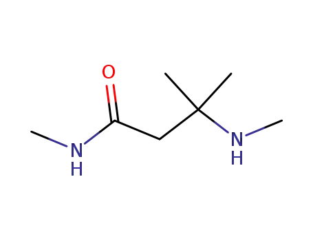 Molecular Structure of 859195-79-2 (3-(MethylaMino)-N,3-diMethyl-butanaMide)