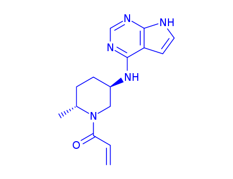 1-((2S,5R)-5-((7H-pyrrolo[2,3-d]pyrimidin-4-yl)amino)-2-methylpiperidin-1-yl)prop-2-en-1-one