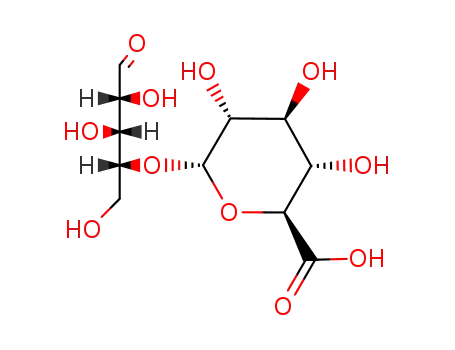Molecular Structure of 17913-27-8 (4-O-(glucopyranosyluronic acid)xylose)