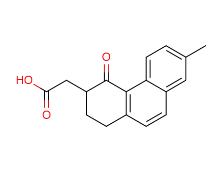 Molecular Structure of 17980-14-2 (4-Oxo-7-methyl-1,2,3,4-tetrahydro-phenanthren-3-essigsaeure)