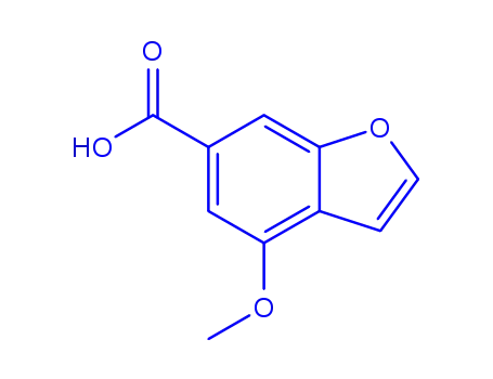 Molecular Structure of 18014-95-4 (4-Methoxy-1-benzofuran-6-carboxylic acid)