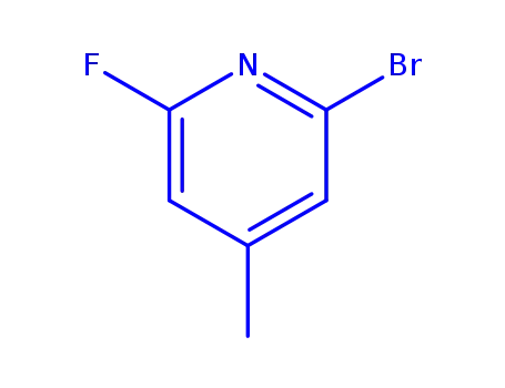 Molecular Structure of 180608-37-1 (2-Bromo-6-Fluoro-4-Picoline)