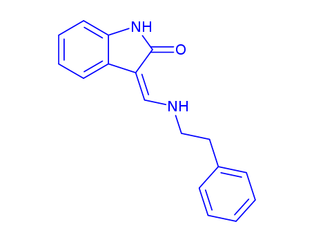 2H-Indol-2-one,1,3-dihydro-3-[[(2-phenylethyl)amino]methylene]-, (E)- (9CI)