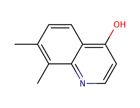 Molecular Structure of 178984-37-7 (7,8-DIMETHYL-4-QUINOLINOL)