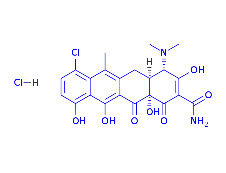 Molecular Structure of 65490-24-6 (ANHYDROCHLORTETRACYCLINE HYDROCHLORIDE, CAN BE USED AS SECONDARY STANDARD)