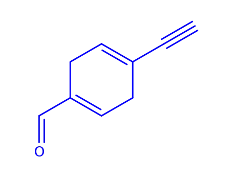 Molecular Structure of 178742-96-6 (1,4-Cyclohexadiene-1-carboxaldehyde, 4-ethynyl- (9CI))