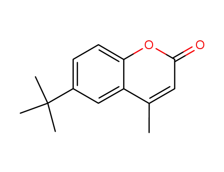 Molecular Structure of 17874-32-7 (6-TERT-BUTYL-4-METHYLCOUMARIN)