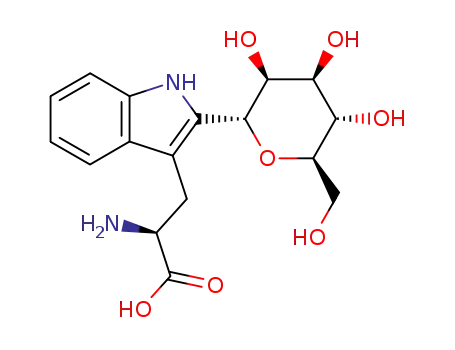 Molecular Structure of 180509-18-6 (2-(α-D-Mannopyranosyl)-L-tryptophan)