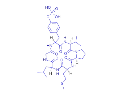 cyclo<Gly-L-Tyr-(OPO3H2)-Val-Pro-Met-Leu>
