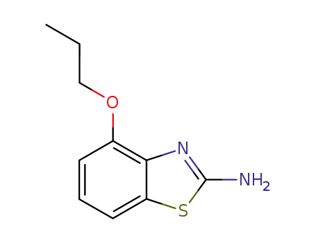 Molecular Structure of 15850-82-5 (Benzothiazole, 2-amino-4-propoxy- (8CI))