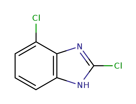 Molecular Structure of 15965-56-7 (1H-Benzimidazole,2,4-dichloro-(9CI))