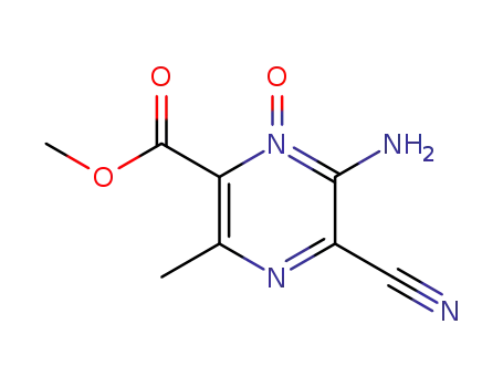 2-Amino-6-(carbomethoxy)-3-cyano-5-methylpyrazine 1-oxide