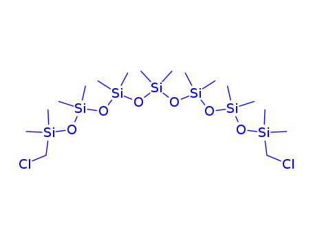 Molecular Structure of 158465-60-2 (CHLOROMETHYL TERMINATED POLYDIMETHYLSILOXANE)