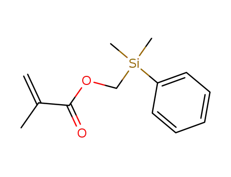Molecular Structure of 18052-92-1 ((PHENYLDIMETHYLSILYL)METHYL METHACRYLATE)