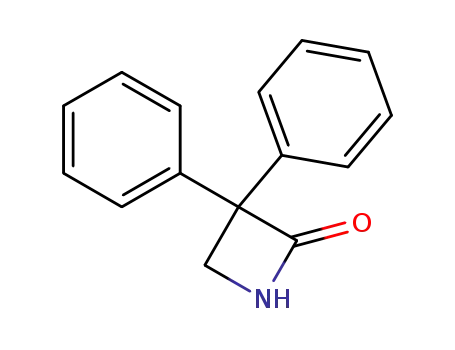 Molecular Structure of 15826-12-7 (3,3-DIPHENYL-2-AZETIDINONE)