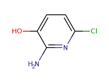 Molecular Structure of 159309-66-7 (3-Pyridinol,2-amino-6-chloro-(9CI))