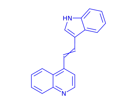Molecular Structure of 1586-46-5 (4-[2-(1H-indol-3-yl)ethenyl]quinoline)