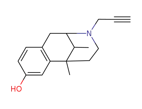 Molecular Structure of 15891-46-0 (1,2,3,4,5,6-Hexahydro-6,11-dimethyl-3-(2-propynyl)-2,6-methano-3-benzazocin-8-ol)