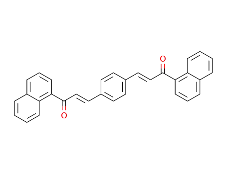 Molecular Structure of 1584741-43-4 (1-(1-naphthyl)-3-{4-[3-(1-naphthyl)-3-oxo-1-propenyl]phenyl}-2-propen-1-one)