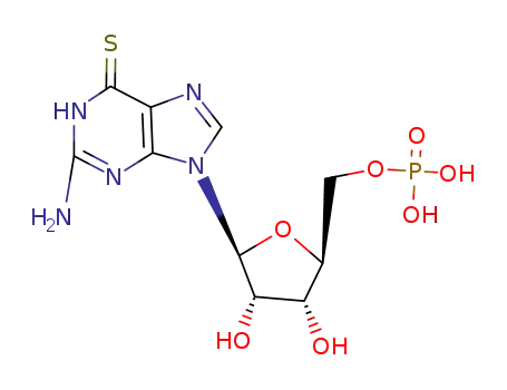 Molecular Structure of 15867-02-4 (6-thioguanylic acid)