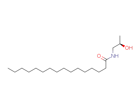 Molecular Structure of 179951-56-5 (N-(2R-HYDROXYPROPYL)-HEXADECANAMIDE)