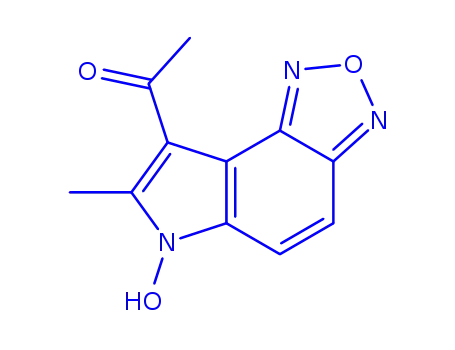 8-Acetyl-7-methyl-6H-1,2,5-oxadiazolo[3,4-e]indol-6-ol