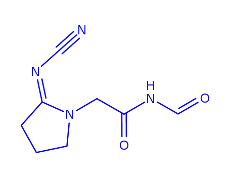 2-(Cyanoimino)-N-formyl-1-pyrrolidineacetamide