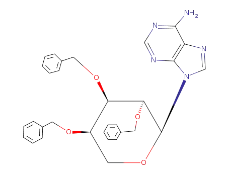 9-(2,3,4-Tri-o-benzylpentopyranosyl)-9h-purin-6-amine