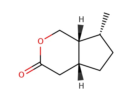 Molecular Structure of 17957-87-8 ((6R)-9-methyl-3-oxabicyclo[4.3.0]nonan-4-one)