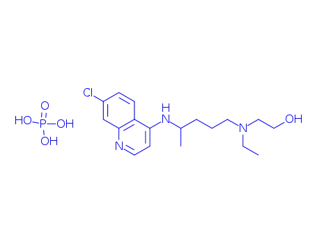 Molecular Structure of 158749-76-9 ((S)-(+)-Hydroxy Chloroquine Diphosphate)