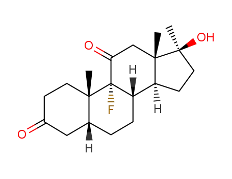 Androstane-3,11-dione, 9-fluoro-17-hydroxy-17-methyl-, (5beta,17beta)-