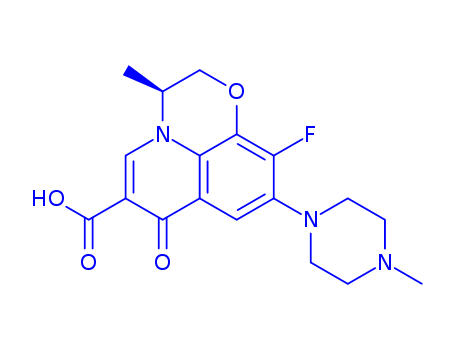 10-fluoro-3-methyl-9-(4-methylpiperazin-1-yl)-7-oxo-2,3-dihydro- 7H-[1,4]oxazino[2,3,4-ij]quinoline-6-carboxylic acid