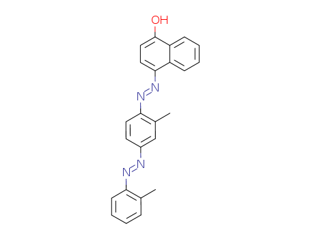 1-Naphthalenol,4-[2-[2-methyl-4-[2-(2-methylphenyl)diazenyl]phenyl]diazenyl]- cas  1594-01-0