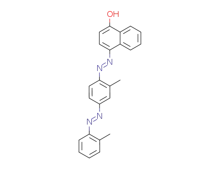 Molecular Structure of 1594-01-0 (4-({2-methyl-4-[(E)-(2-methylphenyl)diazenyl]phenyl}hydrazono)naphthalen-1(4H)-one)