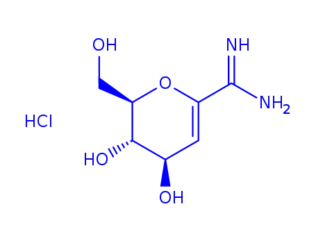 Molecular Structure of 180336-29-2 (2,6-ANHYDRO-3-DEOXY-D-LYXO-HEPT-2-ENONAMIDINE HYDROCHLORIDE)
