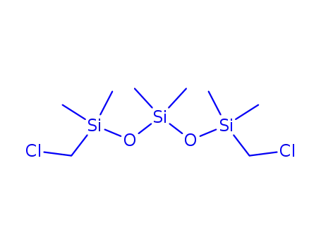 Molecular Structure of 18291-30-0 (Hexamethyl-1,5-bis-chlormethyl-trisiloxan)