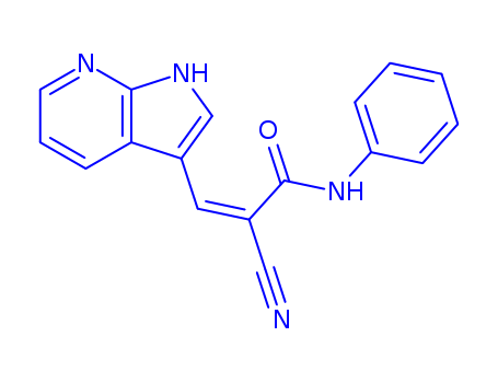 2-PROPENAMIDE,2-CYANO-N-PHENYL-3-(1H-PYRROLO[2,3-B](PYRIDIN-3-YL))-
