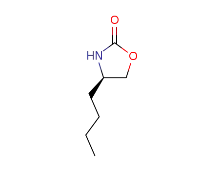 Molecular Structure of 158249-50-4 ((4R)-4-Butyl-2-oxazolidinone)