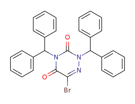 1,2,4-Triazine-3,5(2H,4H)-dione,6-bromo-2,4-bis(diphenylmethyl)- cas  15870-80-1