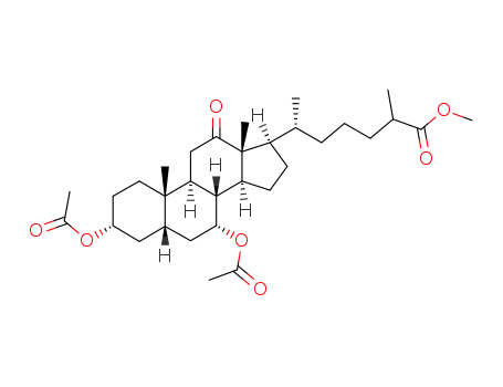 methyl 3α,7α-diacetoxy-12-oxo-5β-cholestan-26-oate