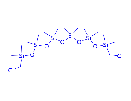 Molecular Structure of 17909-28-3 (1,11-bis-chloromethyl-1,1,3,3,5,5,7,7,9,9,11,11-dodecamethyl-hexasiloxane)